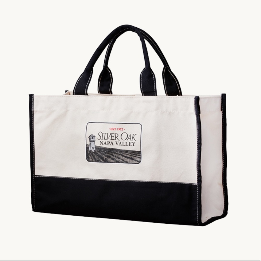 Silver Oak Winery Napa Valley White Canvas Tote Bag